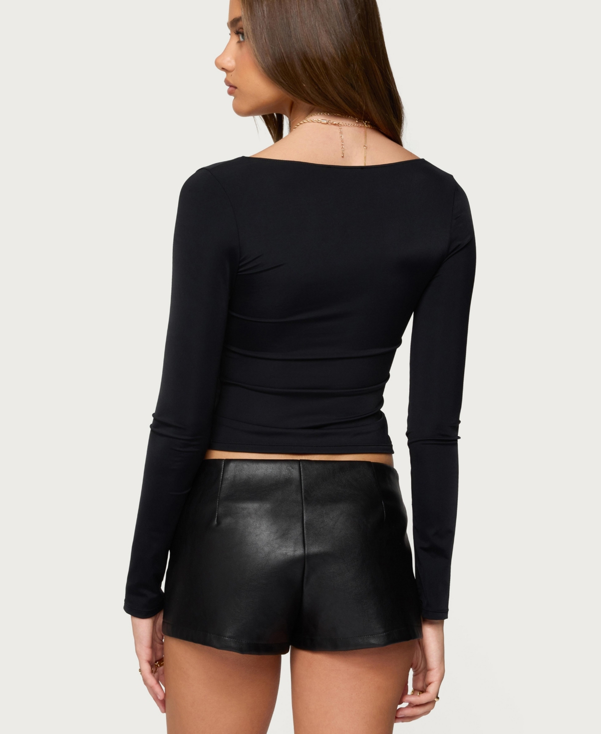 Edikted Women's Soria Ruched Cut Out Top