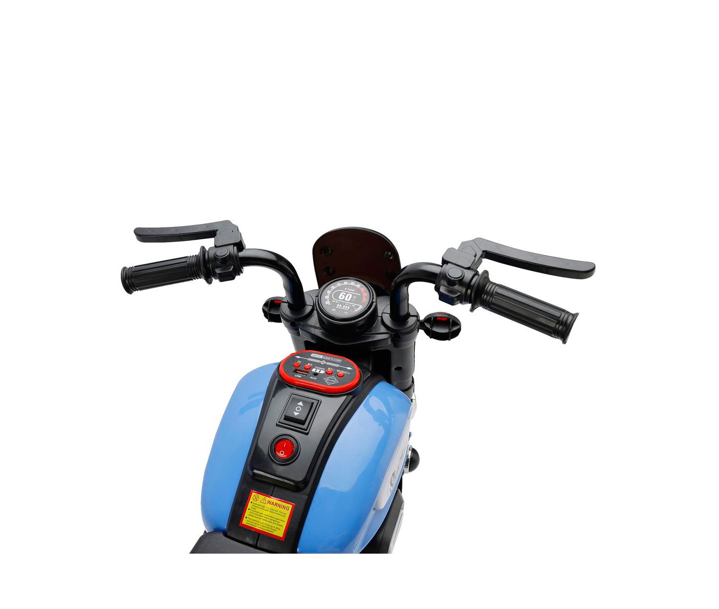Детская игрушка Bruce & Shark Dual 6V 3-Wheel Forward/Reverse Ride-On Motorcycle, Ages 1-5, цвет: Синий — фото 5