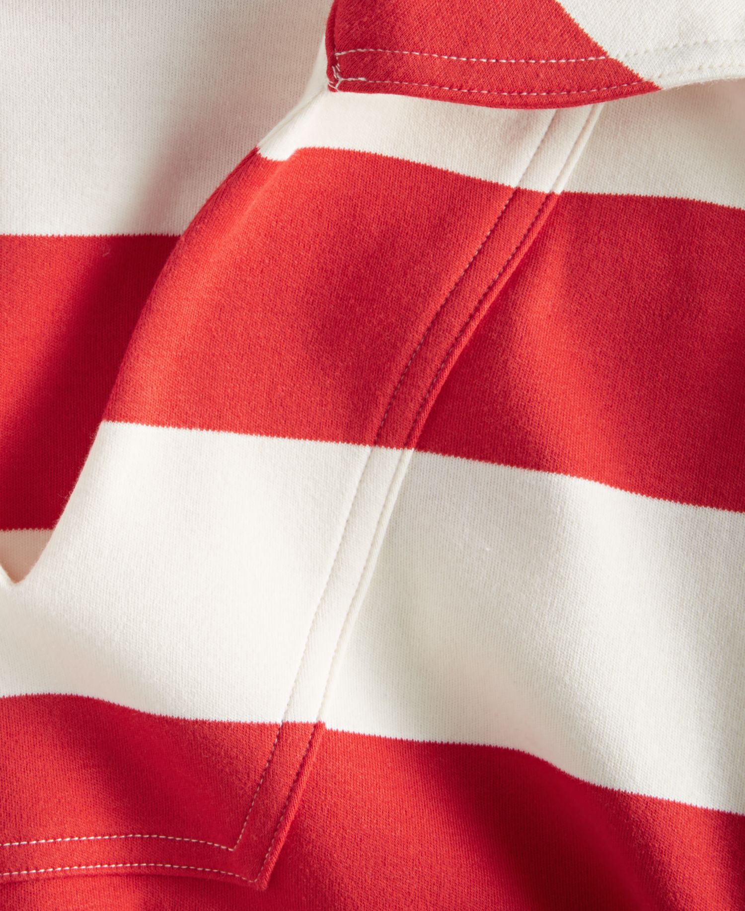 Women's Striped Interlock Knit Sailor Collar Top