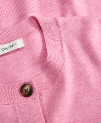 Women's Cropped Crewneck Cardigan