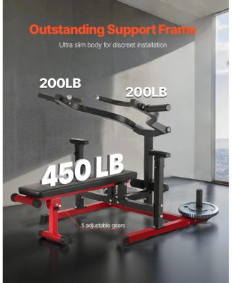 SUGFIT Chest Press Machine Adjustable Bench Press Trainer for Home Gym 450 LB