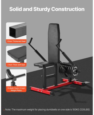 Seated Dip Machine Tricep Bicep Press Down Trainer with Adjustable Seat 450 LB