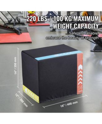 3-in-1 Plyo Jump Box 16/14/12" Soft Cotton Agility Training Box