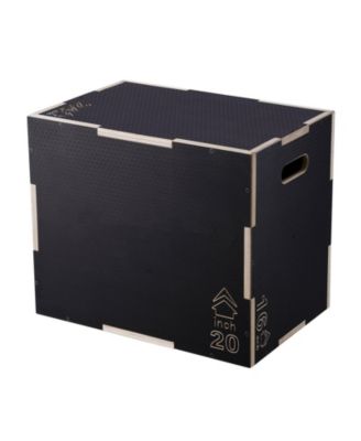 3-in-1 Plyo Jump Box 24/20/16" Wooden Agility Training Box