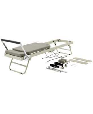 SUGFIT Foldable Pilates Reformer Home Gym Workout Machine with Dual Resistance 400 LB