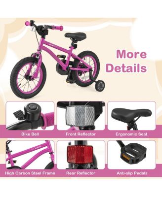 14-Inch Kids Bike – Adjustable Toddler Bicycle with Removable Training Wheels, for Ages 3–8, Safe & Comfortable Ride