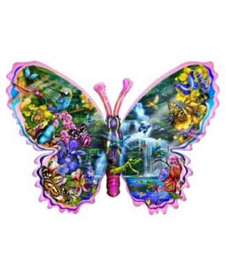 Butterfly Waterfall 1000 piece Jigsaw Puzzle for Adults Special Shape