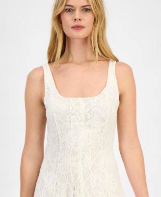 Juniors' Lace Midi Dress