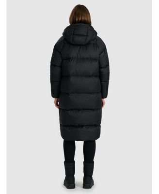 Women's natural-filled down coat - black