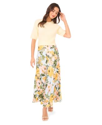 Women's Bias A-Line Maxi Skirt
