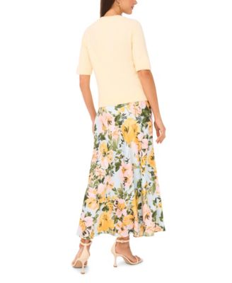 Women's Short-Sleeve Crewneck Sweater