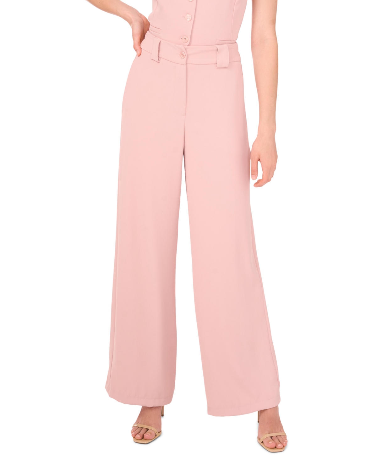 1.state Women's High Waist Wide-Leg Pants