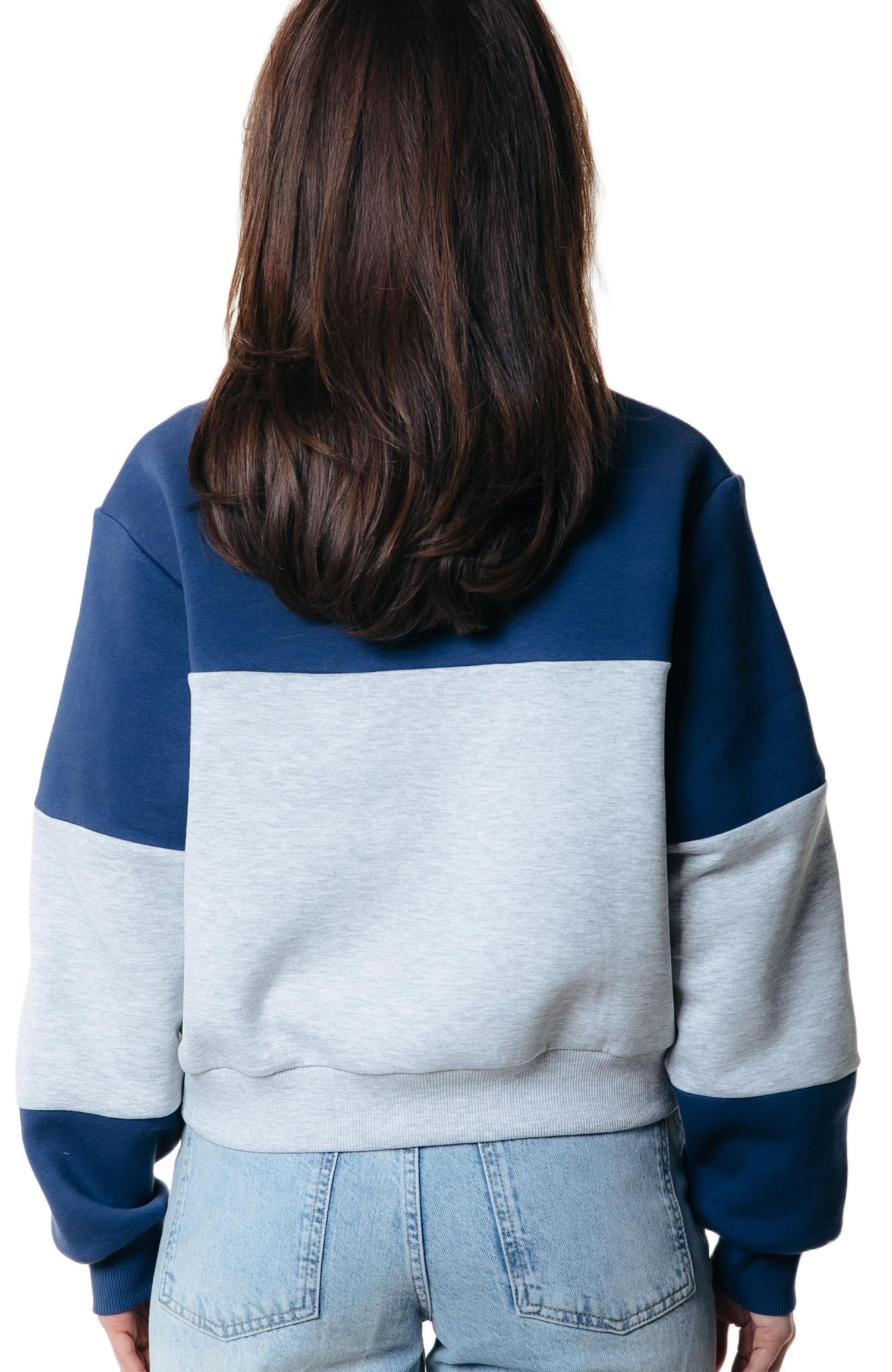 Women's Colourblock Zip Sweat