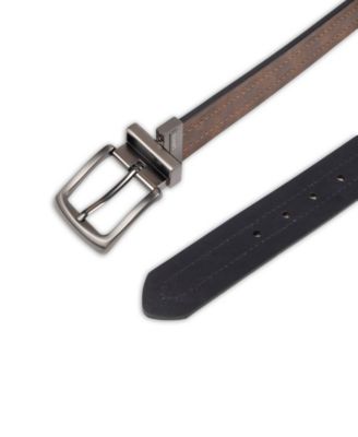  Reversible Casual Men's Belt with Embossed Strap