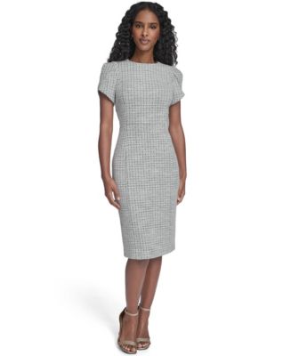 Jessica Howard Women's Tulip-Sleeve Jewel Neck Midi Dress - Macy's