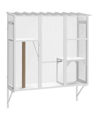 Catio Outdoor, Window Catio for 2-3 Cats, for Playing Sunbathing