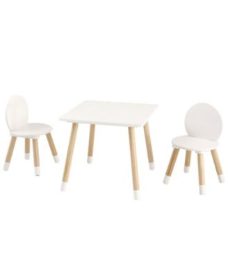 Kids Table and 2 Chairs Set for Art Craft Reading and Learning Activities