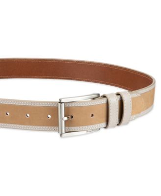 Men's Leather Inlay Casual Belt