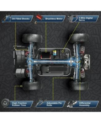 HC1 Road Rager RC Remote Control High Speed Race Car - 1:16 Scale