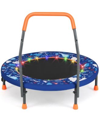 Mini Trampoline Folding Small Rebounder for Kids with Lights