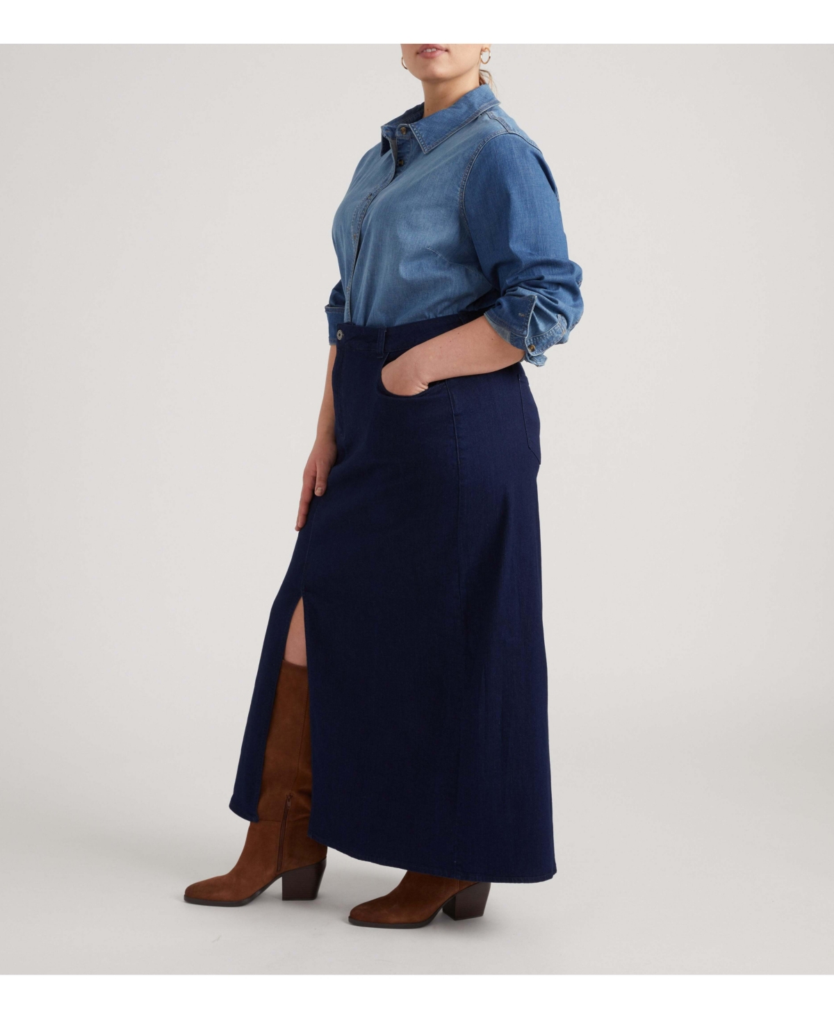 Universal Standard Plus ComfortDenim Maxi Skirt