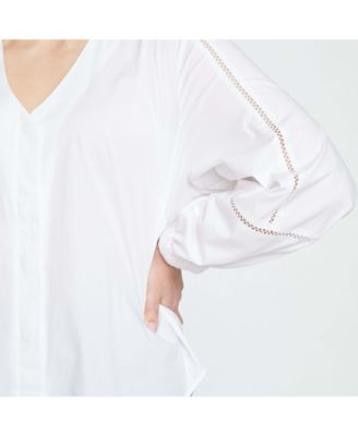 Plus Size Saint-Honore Poplin Blouse