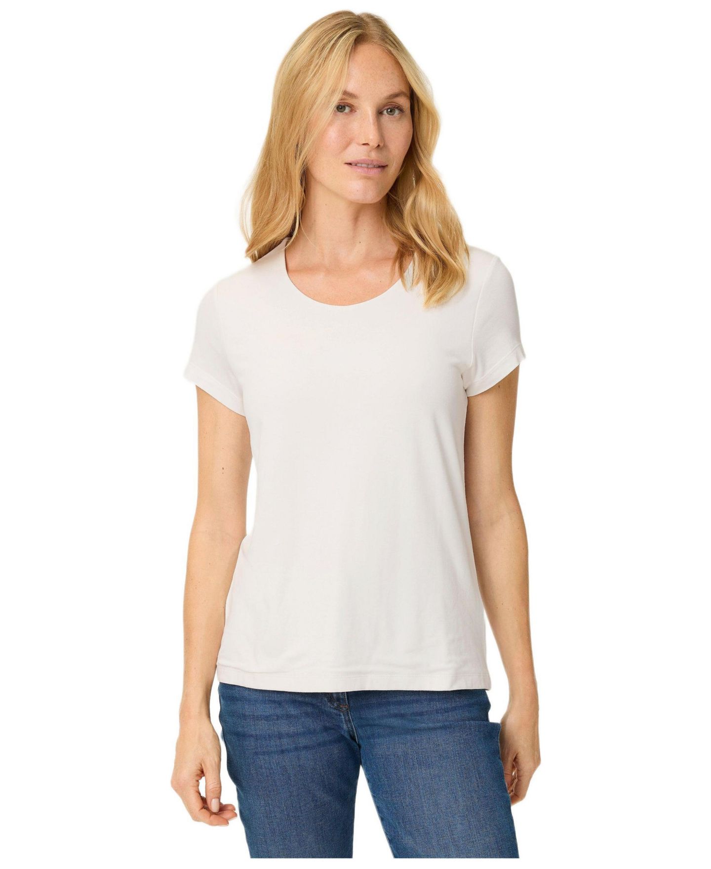 Женская футболка Olsen Cap Sleeve, цвет: Молочный белый — фото 1