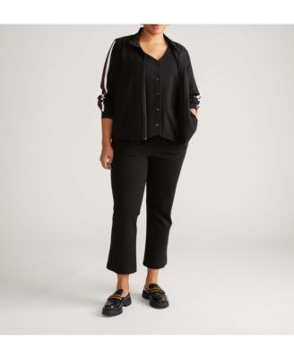 Plus Size Amaya Ponte Kick Flare Pants