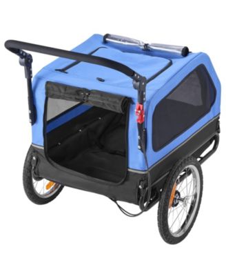 2-in-1 Foldable Pet Bike Trailer & Stroller, Holds up to 88 lbs