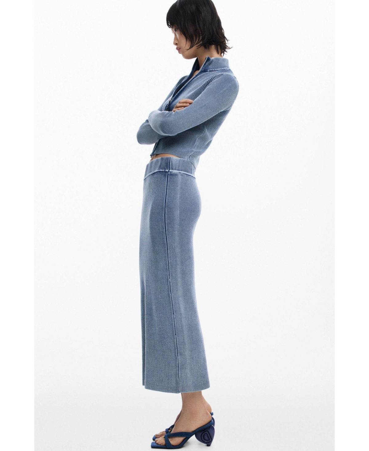 Desigual Women's Long Knit Skirt