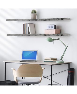 2-Pack 55" Wall Mounted Floating Shelves for Any Room