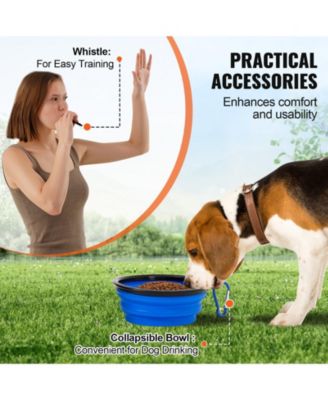 4-Piece Dog Agility Training Set with Jump Ring & Hurdles