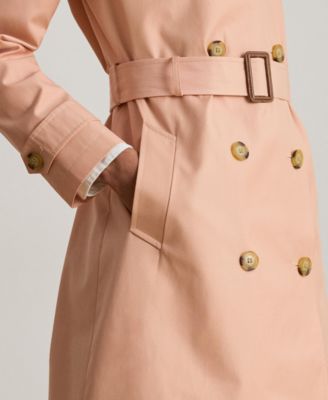 Women's Double-Breasted Belted Trench Coat