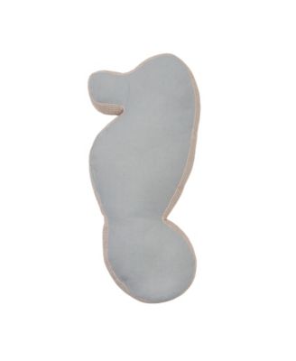 Beaded Seahorse Coastal Embellished Accent Shaped Pillow