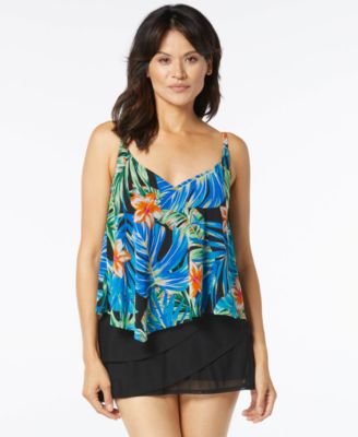 Women's Captivate Printed Tankini Top