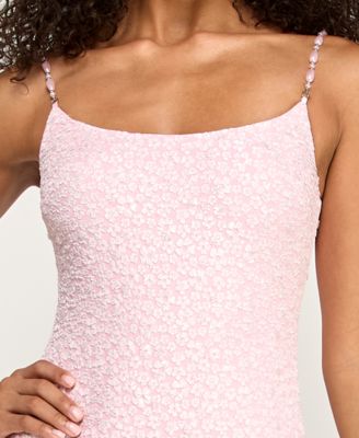 Juniors' Scoop Neck Short Dress