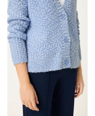 Women's Two-Tone Boucle Cardigan