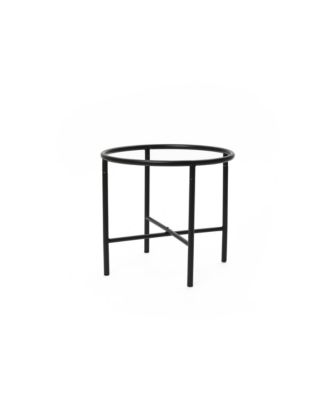 2-Piece Rustic Brick Red Cachepot Planter Cauldron Set with Black Stands