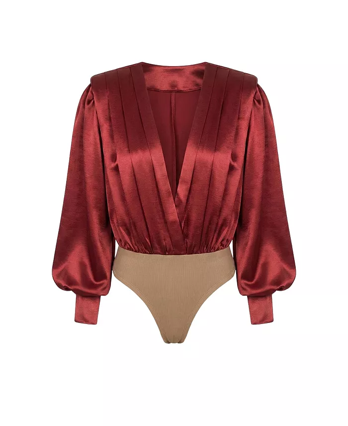 Women's Satin Radiance Bodysuit. - thumbnail 2