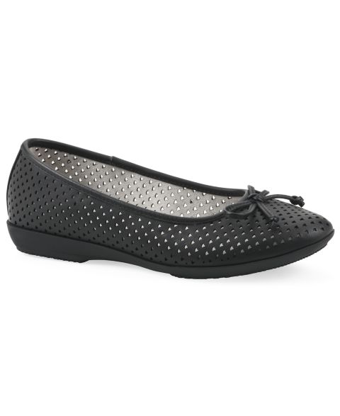 Женские балетки Cliffs by White Mountain Carris Ballet Flats, цвет: Чёрный гладкий