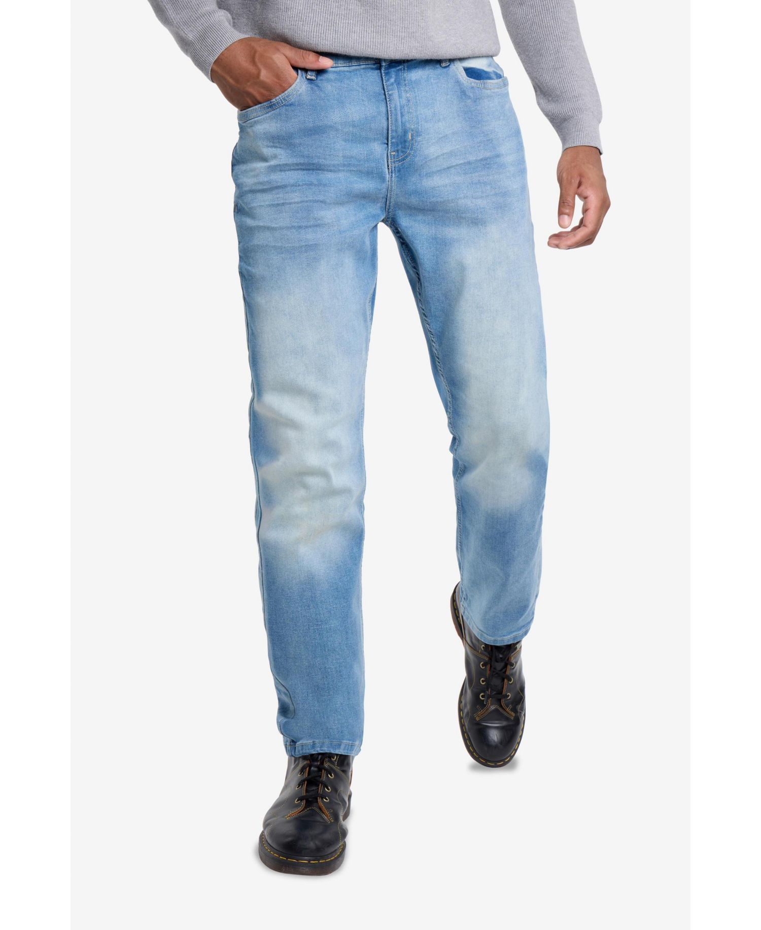 Men's Pieced Pockets Slim Fit Jeans