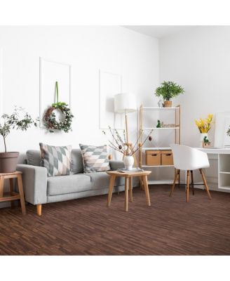 80 Sq. Ft. Interlocking EVA Foam Wood Grain Floor Tiles 3/8-Inch Thick with Borders