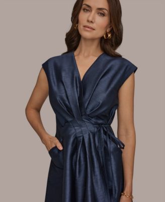 Women's V-Neck Midi Dress