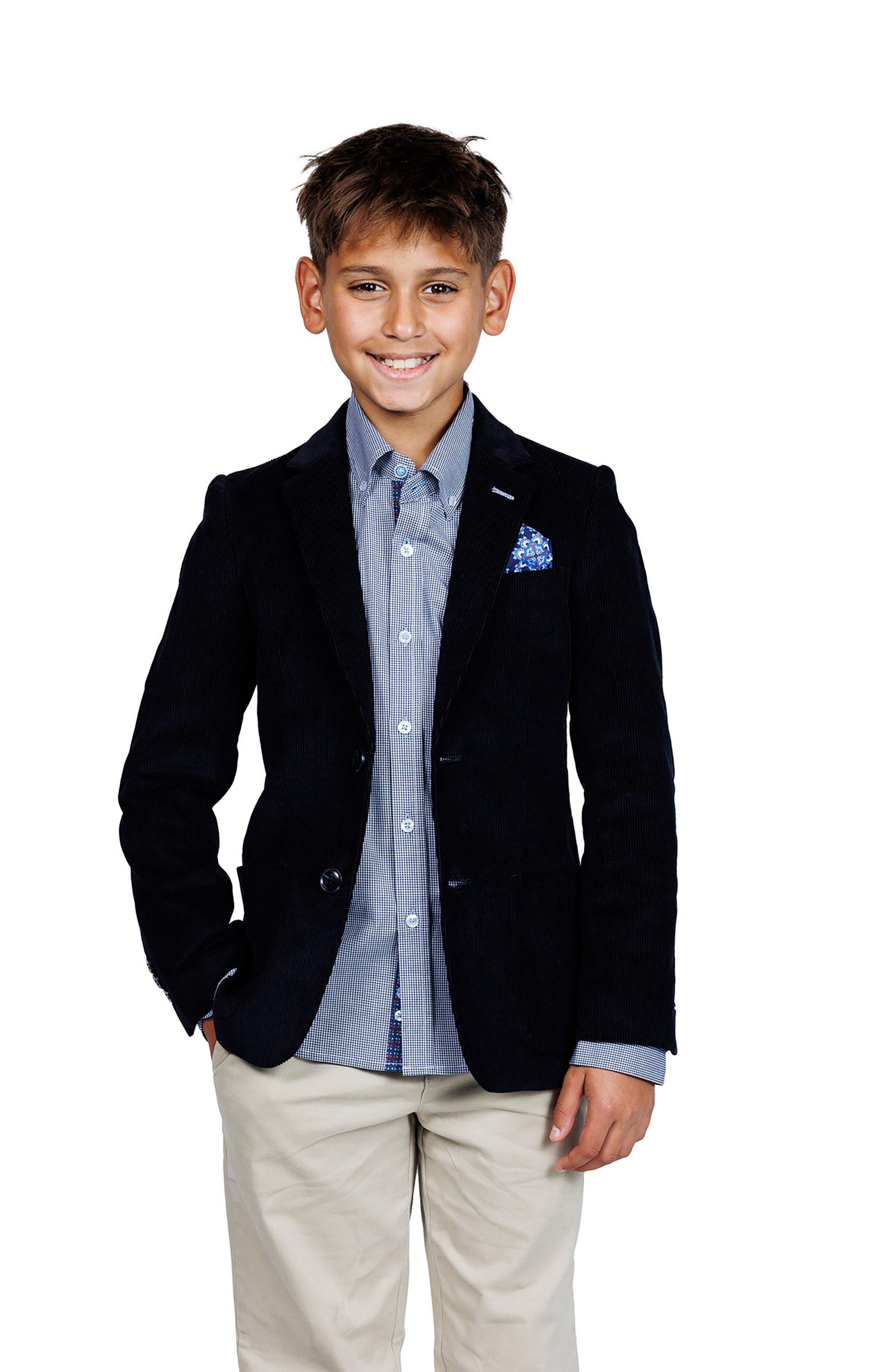 Big Boys Solid Fine Wale Corduroy Sportcoat