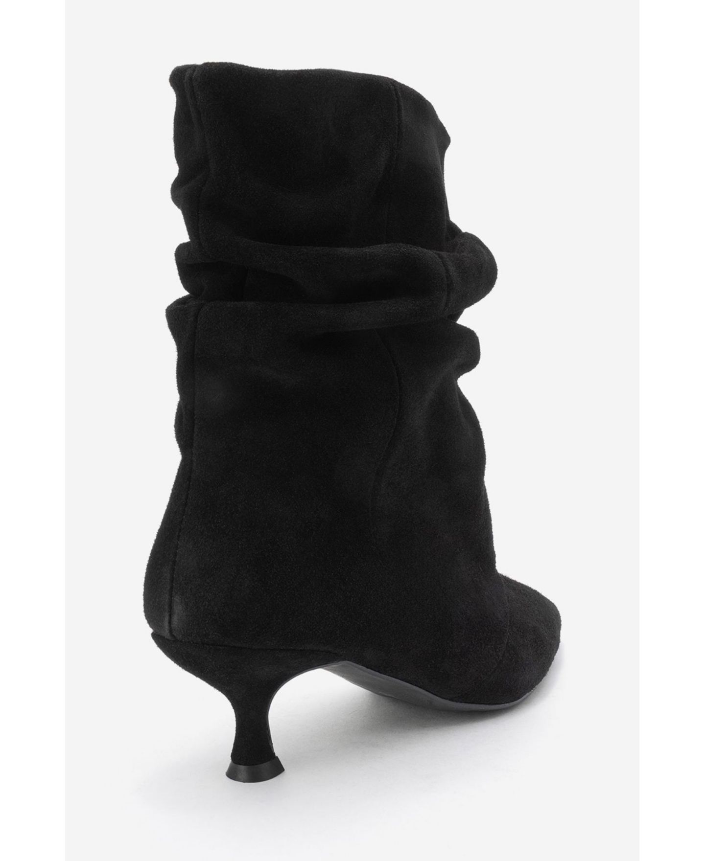 Женские ботинки Forever & Always Shoes Balei Leather Pointed Toe Boot, цвет: Чёрный замшевый — фото 5