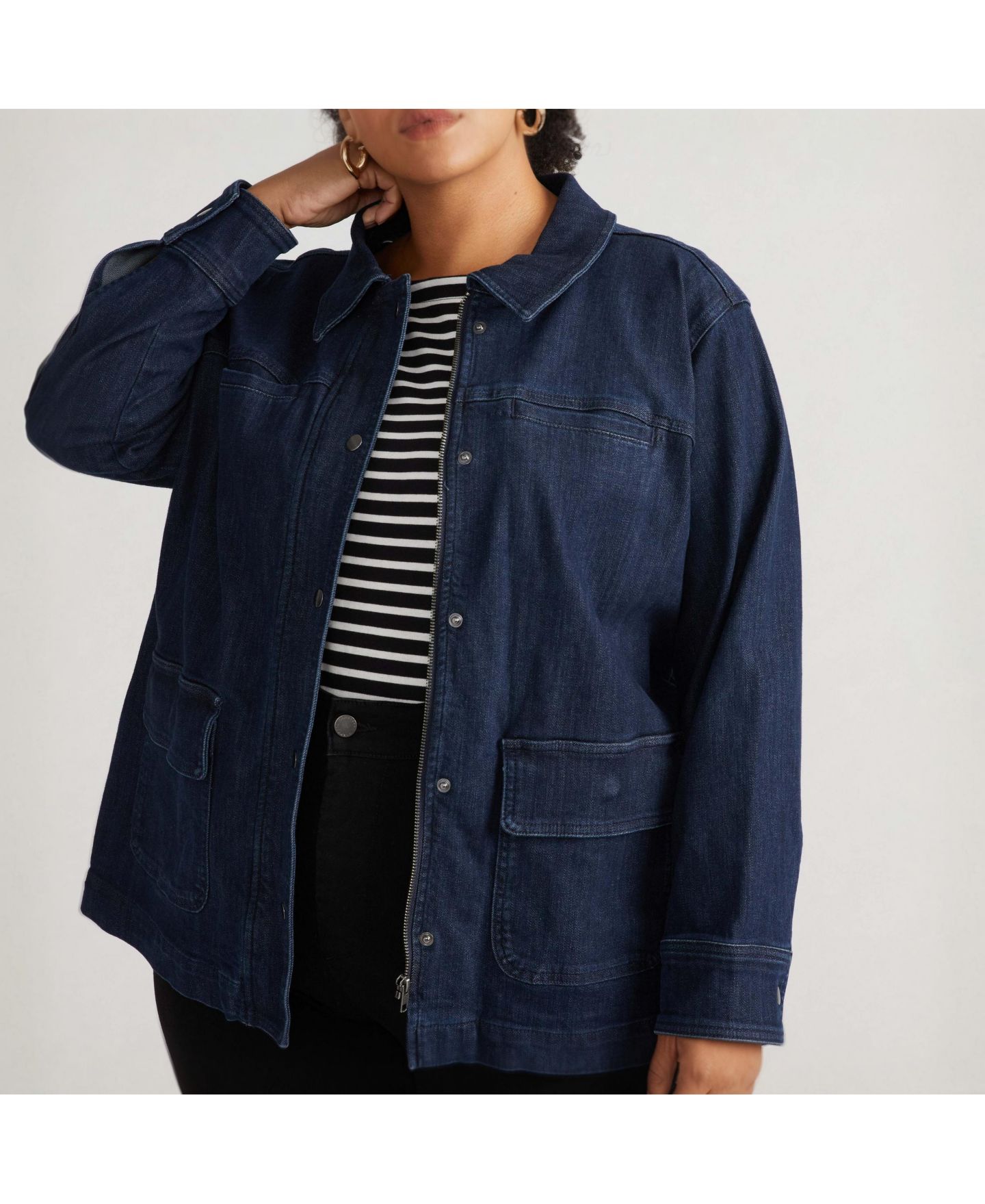Женская куртка Universal Standard Plus Size Denim Utility — фото 1
