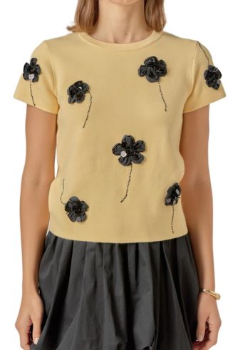 新品未使用　LOW RESOLUTION FLOWER KNIT TOP 35389587_fpx.tif?$filterlrg$&