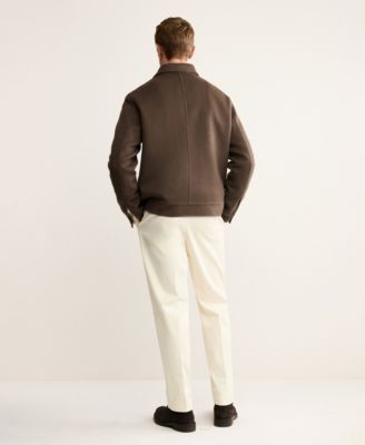 Men's Pockets Handmade Wool Jacket