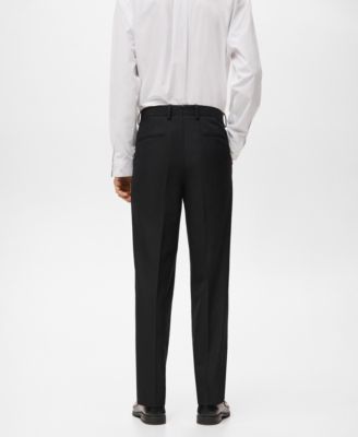 Men's Regular-Fit Pleats Suit Pants