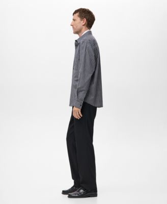 Men's Cotton Relaxed-Fit Check Shirt